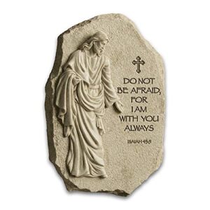 the bradford exchange i am with you always inspirational sculpted jesus plaque