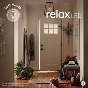 GE Relax LED Light Bulbs, 40 Watt Eqv, Soft White HD Light, A19 Standard Bulbs (4 Pack)