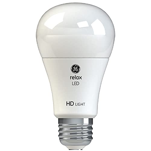 GE Relax LED Light Bulbs, 40 Watt Eqv, Soft White HD Light, A19 Standard Bulbs (4 Pack)