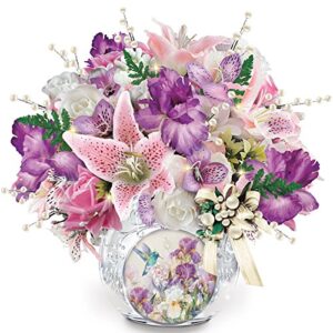 the bradford exchange lena liu delicate treasures always in bloom illuminated centerpiece