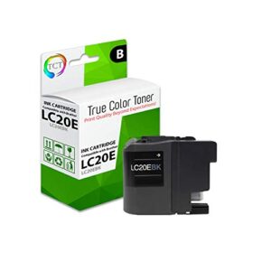 TCT Compatible Ink Cartridge Replacement for Brother LC20E LC20EBK LC20EC LC20EM LC20EY High Yield Works with Brother MFC-J5920DW J985DW Printers (Black, Cyan, Magenta, Yellow) - 4 Pack