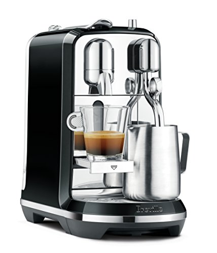 Breville Nespresso Creatista Single Serve Espresso Machine with Milk Auto Steam Wand, 1.5 liters, Black