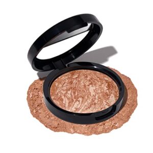 laura geller new york baked face and body frosting – tahitian glow – 2 oz – illuminating bronzer powder – weightless creamy texture – apply wet or dry