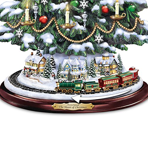 Handcrafted Thomas Kinkade The Heart of Christmas Illuminated Tabletop Tree