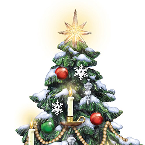 Handcrafted Thomas Kinkade The Heart of Christmas Illuminated Tabletop Tree