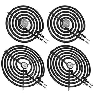 4 pack ers30m1 ers30m2 electric stove burner – replacement for ge hotpoint kenmore,electric range stove burner element replacement 6″and 8″ – replaces wb30m1 and wb30m2 ge stove electric burner