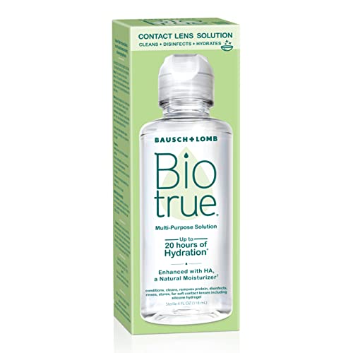 BioTrue Contact Lens Solution for Soft Contact Lenses, Multi-Purpose, 4oz