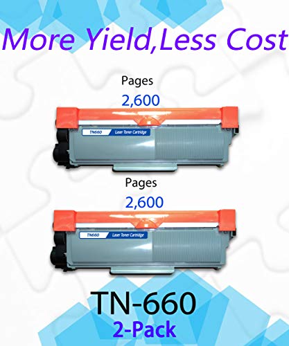 EASYPRINT (Double Black Combo) Compatible Toner Cartridge TN-660 TN660 TN630 TN-630 Used for Brother HL-L2340DW L2380DW L2340DWR DCP-L2500D L2540DNR L2560DW MFC-L2720DW L2700DW L2740DW Printer