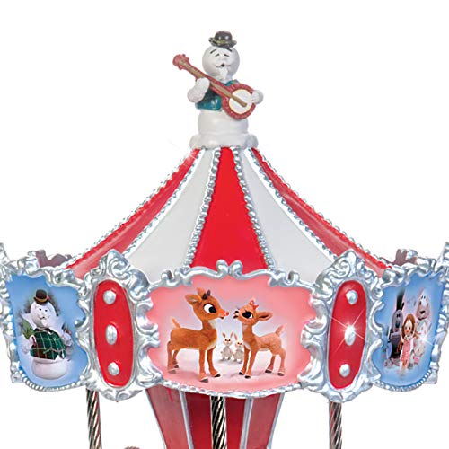 The Bradford Exchange Rudolph The Red-Nosed Reindeer Collectible Music Box with Spinning Carousel