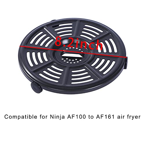 Air Fryer Replacement Crisper Plate For Ninja AF100 to AF150 Air Fryer and Ninja FD401 Foodi Pressure,Grill Pan for Ninja FD401 Foodi OP300 to OP500 Crisper Plate,Air fryer Accessories,Non-Stick Coating,Dishwasher Safe