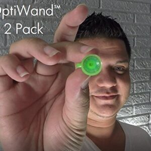 OptiWand 2 Pack Soft Contact Lens Insertion & Removal Tool. Not a Suction Cup for Soft Lens Removal. It Will Help Pinch The Soft Lens. Eye Lens Installer Extractor Applicator Remover Inserter Device