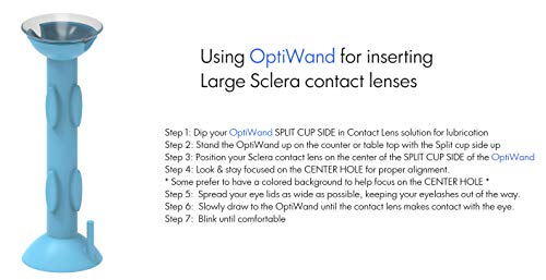 OptiWand 2 Pack Soft Contact Lens Insertion & Removal Tool. Not a Suction Cup for Soft Lens Removal. It Will Help Pinch The Soft Lens. Eye Lens Installer Extractor Applicator Remover Inserter Device