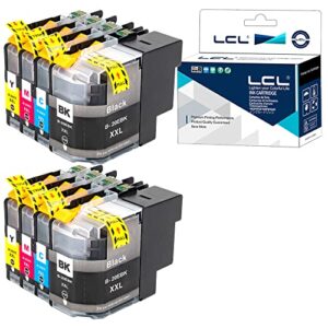 lcl compatible ink cartridge replacement for brother lc20e lc20ebk lc20ec lc20em lc20ey xxl mfc-j985dw mfc-j5920dw mfc-j775dw (8-pack 2black 2cyan 2magenta 2yellow)