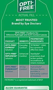 Opti-Free Puremoist Multi-Purpose disinfecting Solution with Lens case, 16 Fl Oz