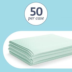 Medline Heavy Absorbency 36" x 36" Quilted Bed Pads, Large Disposable Underpads, 50 Per Case, Fluff and Polymer Core, Great Protection for Beds, Furniture, Surfaces