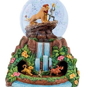 Disney Bradford Exchange Lion King Musical Glitter Globe - Simba Nala Rafiki