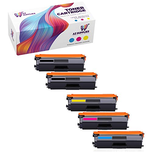 AZ Supplies Toner 5-Pack Compatible with Brother TN-336BK TN-336C TN-336M TN-336Y for Brother DCP-L8400CDN, DCP-L8450CDW, HL-L8250CDN, HL-L8350CDW, MFC-L8650CDW, MFC-L8850CDW