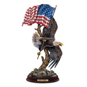 the bradford exchange ted blaylock eagle sculpture: wings of freedom sculpture