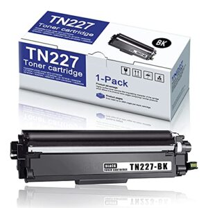 1-Pack Black Compatible TN227 TN-227 Toner Cartridge Replacement for Brother HL-3210CW 3230CDW 3270CDW 3230CDN 3290CDW DCP-L3510CDW L3550CDW MFC-L3770CDW L3710CW L3750CDW L3730CDW Printer Toner