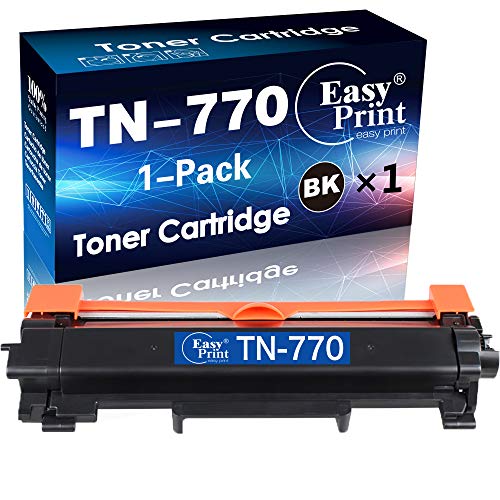 EASYPRINT (Single Black Pack) Compatible TN-770 TN770 Toner Cartridge Used for Brother HL-L2370DW HL-L2370DW XL MFC-L2750DW MFC-L2750DWXL Printers