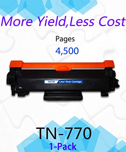 EASYPRINT (Single Black Pack) Compatible TN-770 TN770 Toner Cartridge Used for Brother HL-L2370DW HL-L2370DW XL MFC-L2750DW MFC-L2750DWXL Printers