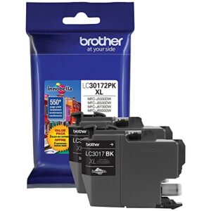 brother mfc-j5330dw black ink high yield – 2 packs (2×550 yield)