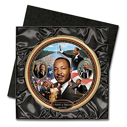 The Bradford Exchange I Have A Dream: Rev. Dr. Martin Luther King Jr. Heirloom Porcelain Collector Plate