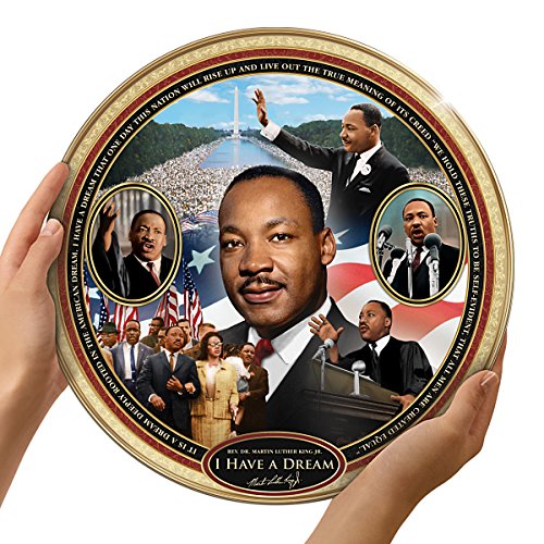 The Bradford Exchange I Have A Dream: Rev. Dr. Martin Luther King Jr. Heirloom Porcelain Collector Plate