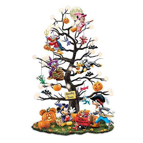 The Bradford Exchange Disney Trick Or Treat Illuminated Halloween Tabletop Tree