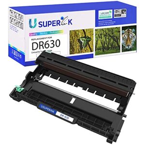 usuperink high yield compatible drum unit replacement for brother dr630 dr-630 to use with mfc-l2700dw mfc-l2720dw mfc-l2740dw hl-l2300d hl-l2320d hl-l2340dw dcp-l2520dw dcp-l2540dw (black, 1 pack)