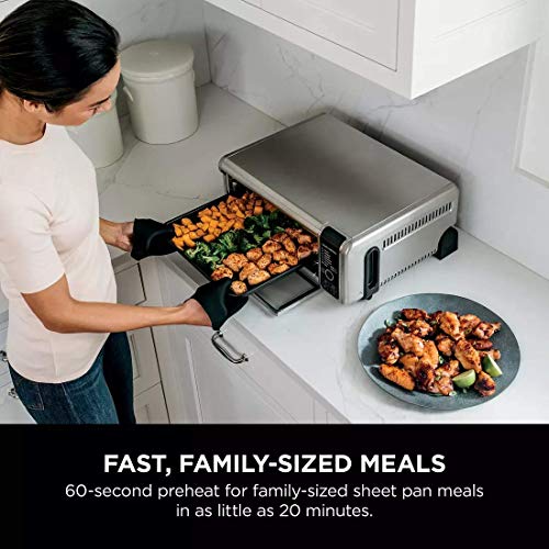 Ninja Foodi 9-in-1 Digital Air Fry Oven Air Fry, Air Roast, Air Broil, Bake, Bagel, Toast, Dehydrate, Keep Warm, and Reheat - Stainless Steel