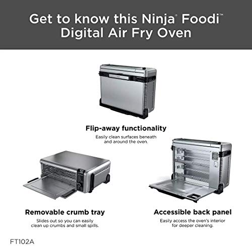 Ninja Foodi 9-in-1 Digital Air Fry Oven Air Fry, Air Roast, Air Broil, Bake, Bagel, Toast, Dehydrate, Keep Warm, and Reheat - Stainless Steel