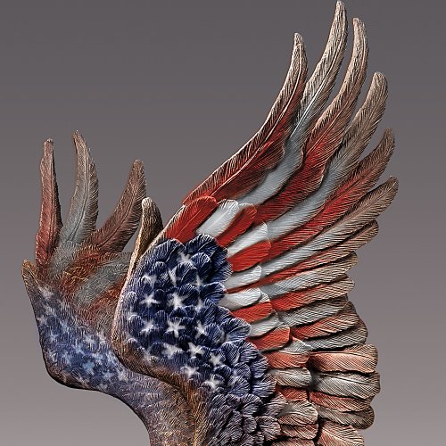 The Bradford Exchange We Will Never Forget: Patriotic Eagle Sculpture Commemorating 9/11/2001