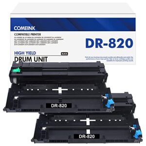 dr820 dr 820 drum unit: compatible for dr-820 tn850 2-pack drum replacement for brother hl-l6200dw mfc-l5850dw mfc-l5900dw mfc-l6700dw mfc-l5800dw hl-l6400dw hl-l6200dwt hl-l5200dw hl-l5100dn printer