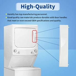 Vanshly Dryer Door Handle Compatible with GE WE01X30378 PS1177202 WE1M1068 WE01X25878 White Color,Replacement Parts,Dryer Door Handle Parts