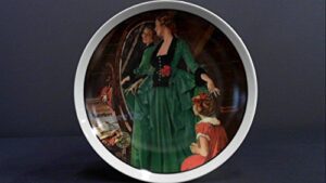 bradford exchange knowles grandma’s courting dress norman rockwell plate – mothers day series – year 1984 – cp1241
