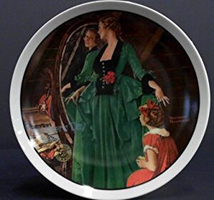 Bradford Exchange Knowles Grandma's Courting Dress Norman Rockwell Plate - Mothers Day Series - Year 1984 - CP1241