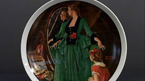 Bradford Exchange Knowles Grandma's Courting Dress Norman Rockwell Plate - Mothers Day Series - Year 1984 - CP1241