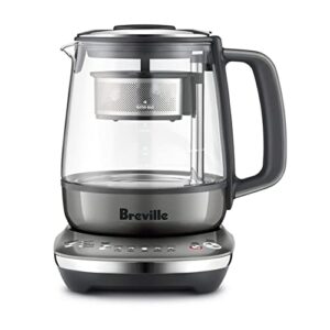 breville btm700shy tea maker compact, smoked hickory