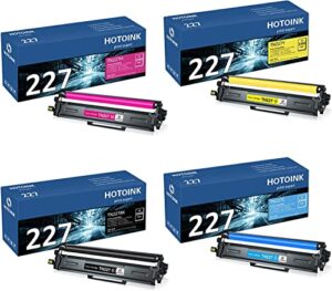tn-227bk/c/m/y high yield toner cartridge 4 pack compatible toner cartridge replacement for brother tn227 tn227bk tn-227 tn223 tn223bk for hl-l3290cdw mfc-l3710cw mfc-l3770cdw mfc-l3750cdw hl-l3230cdw