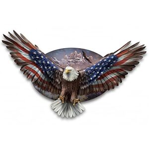 the bradford exchange ted blaylock wings of freedom fully-dimensional patriotic eagle wall decor