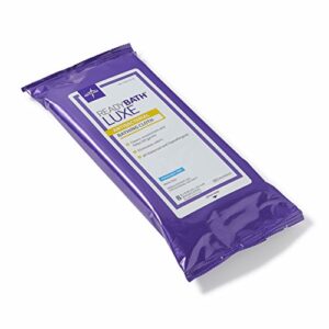 Medline ReadyBath LUXE Antibacterial Body Cleansing Cloths Wipes, Fragrance Free, Extra Thick Wipes (8 Count Pack, 24 Packs)