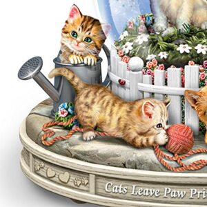 Paws-itively Precious Rotating Musical Glitter Globe