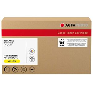 agfaphoto toner yellow pages: 1.400, aptbtn242ye (pages: 1.400 replaces brother tn-242 y)