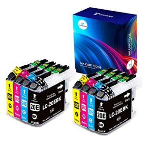 esiwerjob compatible ink cartridge replacement for brother lc20e lc 20e xxl use with mfc-j985dw mfc-j775dw mfc j775dw xl mfc j985dw xl mfc-j5920dw mfc j5920dw (8 pack)