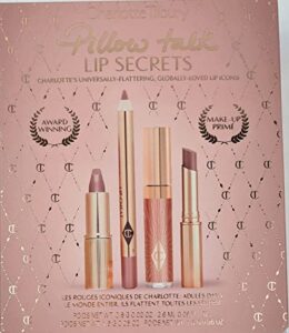 charlotte tilbury pillow talk lip secrets – lip cheat, matte revolution, collagen lip bath, charlotte’s jewel lips
