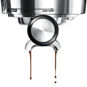 Breville BES870XL Barista Express Espresso Machine Brushed - Stainless Steel + Manufacturer's Warranty + Knock Box Mini