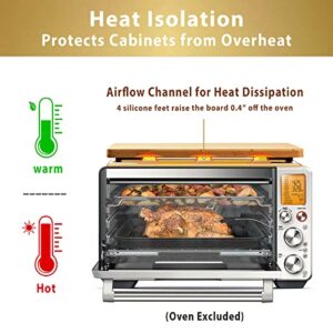 Cutting board Compatible with Breville BOV900BSS the Smart Oven Air Fryer Pro, Accessories for Countertop Convection Oven, With Heat Resistant Silicone Feet, Creates Storage Space, Protects Cabinets