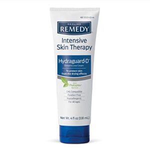 medline remedy intensive skin therapy hydraguard-d silicone barrier cream, nourishing and soothing, 4 ounce.