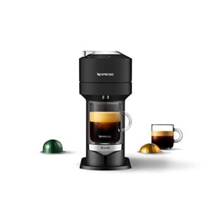 nespresso vertuo next deluxe coffee and espresso machine by breville, matte black chrome